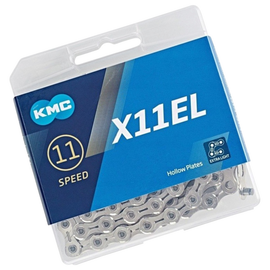Łańcuch 11rz. KMC X11EL Srebrny 118og. BX11ELN18